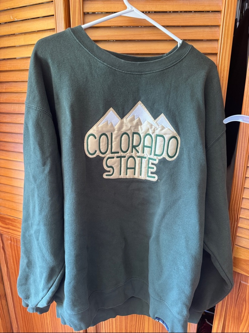 Colorado State Green Crewneck Sweatshirt vintage looking size XL